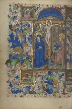 The Crucifixion; Book of Hours, about 1450-1455. Creator: Master of Guillebert de Mets.