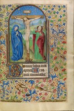 The Crucifixion; Book of Hours, about 1466-1470. Creator: Master of Jacques of Luxembourg.