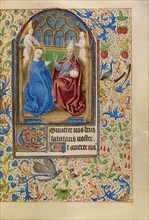 The Coronation of the Virgin; Book of Hours, about 1466-1470. Creator: Master of Jacques of Luxembourg.