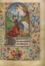 David in Prayer; Book of Hours, about 1466-1470. Creator: Master of Jacques of Luxembourg.