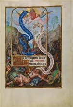 Lazarus's Soul Carried to Abraham; Spinola Hours, about 1510-1520. Creator: Master of James IV of Scotland.