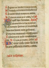 Text Page; Book of Hours, about 1430-1440. Creator: Fastolf Master.