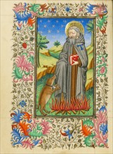 Saint Anthony Abbot; Book of Hours, about 1430-1440. Creator: Fastolf Master.