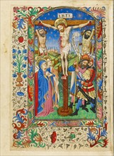 The Crucifixion; Book of Hours, about 1430-1440. Creator: Fastolf Master.