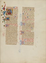 Initial C: Saint Lawrence; Missal, between about 1389 and 1400. Creator: Master of the Brussels Initials.