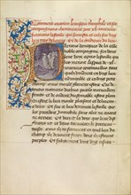 Initial P: Bishop Theophilus and His Companions Following a Star for Forty Days, about 1465-1470. Creators: Master of the Brussels Romuléon, Workshop of the Master of the Brussels Romuléon.