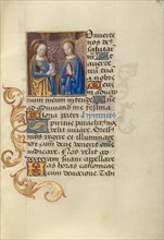 Saint Mary Magdalene and the Virgin; Poncher Hours, about 1500. Creator: Master of the Chronique Scandaleuse.