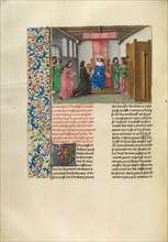 The Embassy of the Duke of Brabant before the King of France and the Duke of Berry, c1360s. Creator: Master of the Getty Froissart.