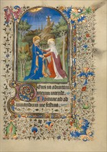 The Visitation; Book of Hours, about 1420-1430. Creator: Master of the Harvard Hannibal.