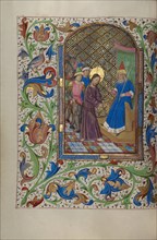 Christ before Pilate; Book of Hours, about 1450-1455. Creator: Master of the Lee Hours.