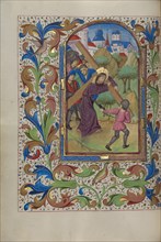 The Way to Calvary; Book of Hours, about 1450-1455. Creator: Master of the Lee Hours.