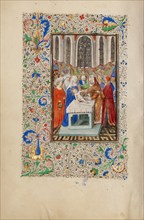 The Circumcision; Llangattock Hours, 1450s. Creator: Master of the Llangattock Hours.