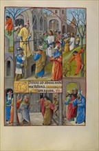 Christ before Pilate; Spinola Hours, about 1510-1520. Creator: Master of the Prayer Books of around 1500.