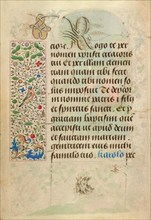 Decorated Text Page; Prayer Book of Charles the Bold, 1469. Creator: Nicolas Spierinc.