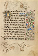 Decorated Text Page; Prayer Book of Charles the Bold, 1469. Creator: Nicolas Spierinc.