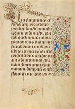 Decorated Text Page; Prayer Book of Charles the Bold, 1469. Creator: Nicolas Spierinc.