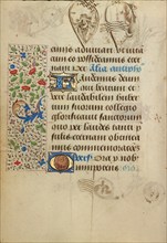 Decorated Text Page; Prayer Book of Charles the Bold, 1469. Creator: Nicolas Spierinc.