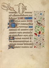 Decorated Text Page; Prayer Book of Charles the Bold, about 1471. Creator: Nicolas Spierinc.