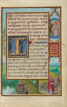 Border with Zechariah's Vision of the High Priest and the Devil, about 1525-1530. Creator: Simon Bening.