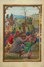 The Way to Calvary; Prayer Book of Cardinal Albrecht of Brandenburg, about 1525-1530. Creator: Simon Bening.