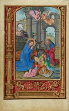 The Nativity; Prayer Book of Cardinal Albrecht of Brandenburg, about 1525-1530. Creator: Simon Bening.