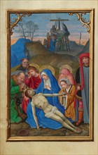 The Lamentation; Prayer Book of Cardinal Albrecht of Brandenburg, about 1525-1530. Creator: Simon Bening.