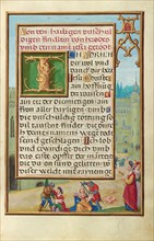 Border with Athaliah Ordering the Massacre of the King's Children, about 1525-1530. Creator: Simon Bening.