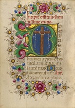 Initial D: The Cross; Gualenghi-d'Este Hours, about 1469. Creator: Taddeo Crivelli.