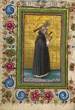 Saint Peter Martyr; Gualenghi-d'Este Hours, about 1469. Creator: Taddeo Crivelli.