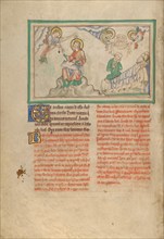 John Commanded to Write and the Blessed Dead; Dyson Perrins Apocalypse, about 1255-1260. Creator: Unknown.