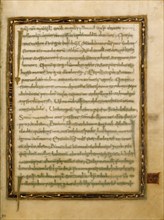 Decorated Text Page; Gospel Lectionary, early 9th century. Creator: Unknown.