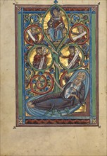 The Tree of Jesse; Psalter, about 1240-1250. Creator: Unknown.