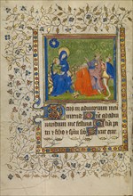 The Adoration of the Magi; Book of Hours, about 1400-1410. Creator: Unknown.