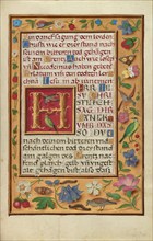 Decorated Text Page; Prayer Book of Cardinal Albrecht of Brandenburg, about 1525-1530. Creator: Simon Bening.