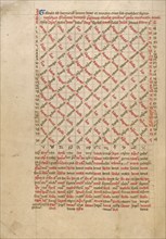 Astronomical Table; Astronomical and Medical Miscellany, late 14th century, shortly after 1386. Creator: Unknown.