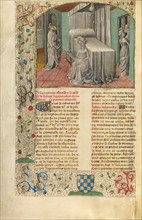 The Conception of Alexander the Great; Miroir Historial, about 1475. Creator: Unknown.