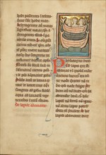 A Magnet Stone; De Natura Avium; De Pastoribus et Ovibus; Bestiarium, 1277 or after. Creator: Unknown.