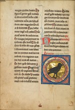 A Magpie; De Natura Avium; De Pastoribus et Ovibus, 1277 or after. Creator: Unknown.