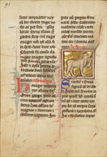 A Monkey; De Natura Avium; De Pastoribus et Ovibus, 1277 or after. Creator: Unknown.