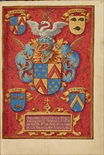 Arms of Lois de la Fontaine; Crohin-La Fontaine Hours, (about 1480-1485?). Creator: Unknown.