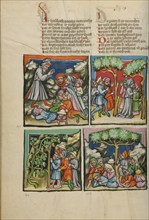 Abimelech Gathering Support: Jotham's Comparison: The Trees Choosing a King..., about 1400-1410. Creator: Unknown.