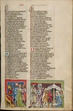 Sarah before Pharaoh: Discussion of Abraham and Lot about the Division of the Land, about 1400-1410. Creator: Unknown.