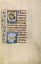 Christ's Head: Christ's Right Hand with Wound; Arenberg Hours, early 1460s. Creator: Willem Vrelant.