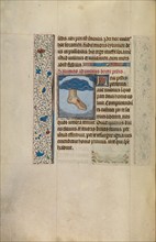 Christ's Left Foot with Wound; Arenberg Hours, early 1460s. Creator: Willem Vrelant.