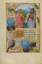 Saints Peter and Paul; Spinola Hours, about 1510-1520. Creator: Workshop of Master of the First Prayer Book of Maximilian.