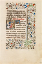 Saint Matthew Seated; Book of Hours, about 1440-1450. Creator: Workshop of the Bedford Master.