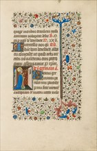 Saint Germain as a Bishop; Book of Hours, about 1440-1450. Creator: Workshop of the Bedford Master.