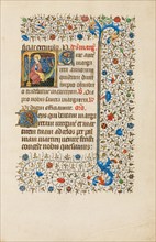 Saint Margaret and a Dragon; Book of Hours, about 1440-1450. Creator: Workshop of the Bedford Master.