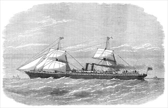 The new screw-steamer Japan, for the Suez Canal trade to India and China, 1872. Creator: Unknown.