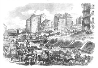 The Ruins of Paris: Porte Maillot and the Avenue de la Grande Armée, 1871. Creator: Unknown.